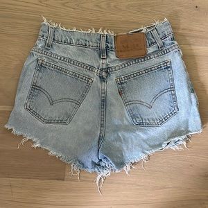 Vintage Orange Tab Levi shorts